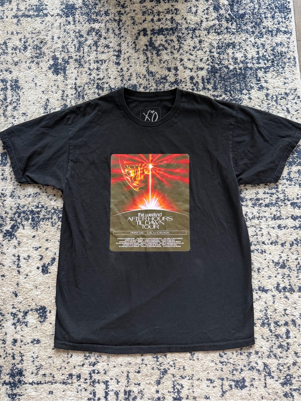 The Weeknd Black Short-Sleeve Graphic Tour Tee
